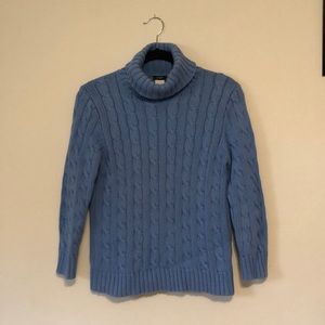 J. Crew Cable knit turtleneck sweater